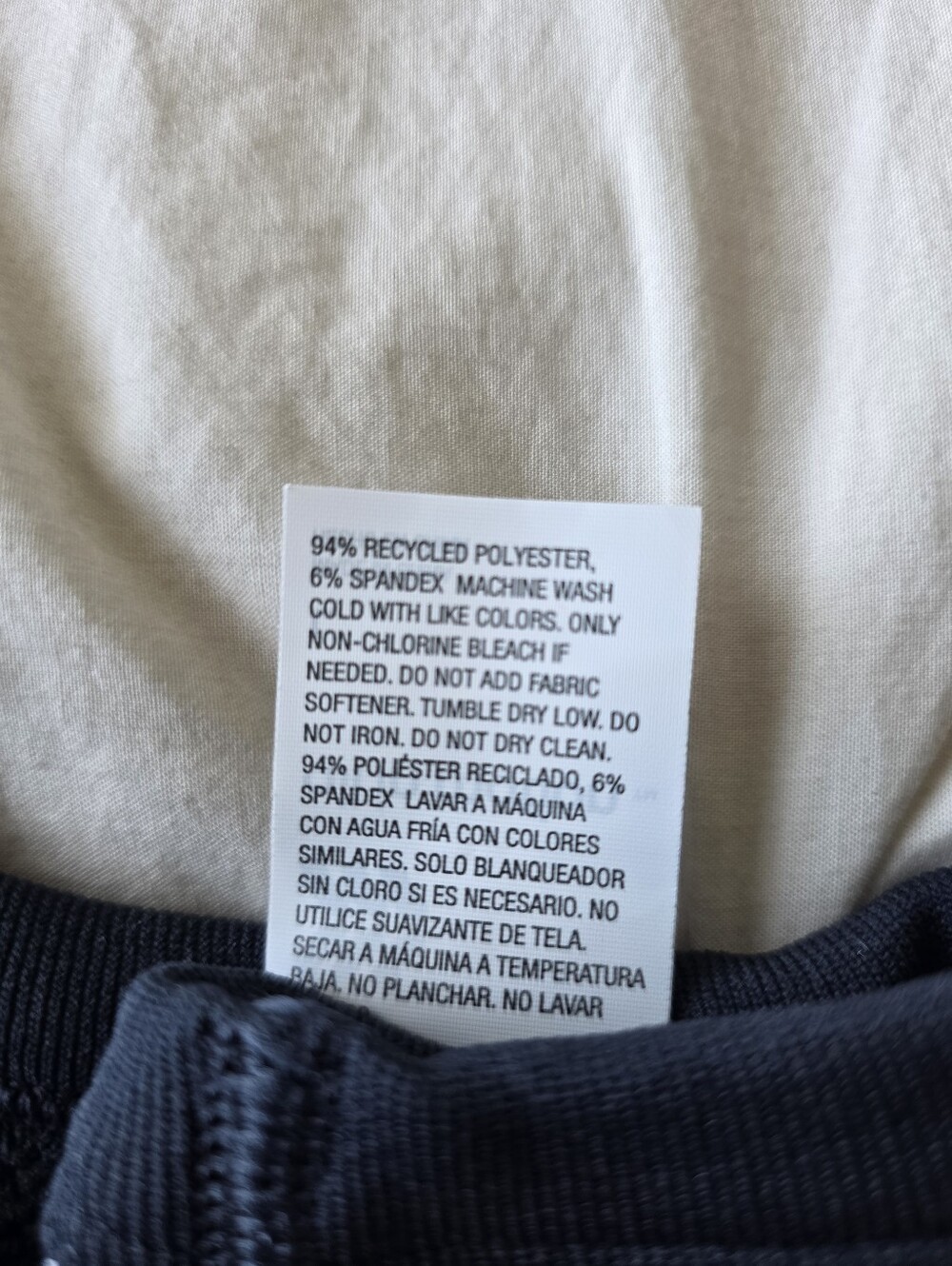 All in Motion Navy Blue Waffle Knit Cropped Tank Top - Picture 5 of 5